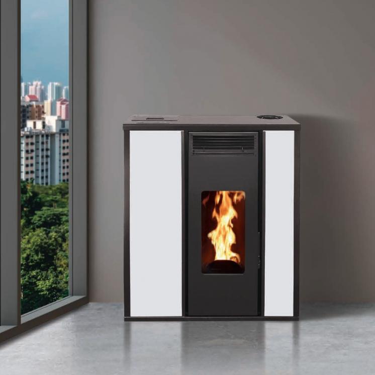 Poêle à granules étanche - INTERSTOVES Tessa Concentrique 10 kW