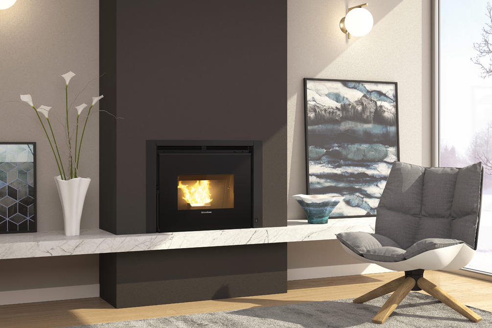 Insert à granulés canalisable - EXTRAFLAME Comfort P70 Air Plus 10 kW