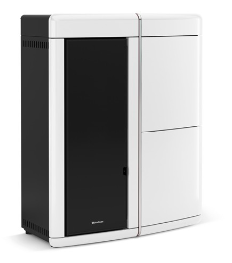 Poêle à granulés hydro étanche débrayable - EXTRAFLAME Evelyne Idro Evo 18 kW