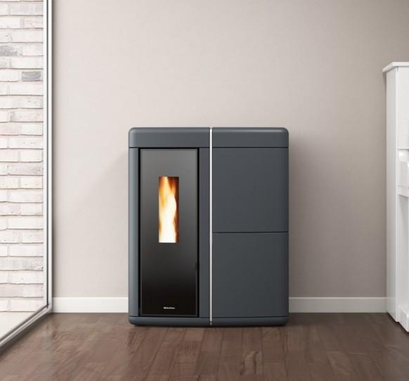 Poêle à granulés hydro étanche débrayable - EXTRAFLAME Evelyne Idro Evo 18 kW