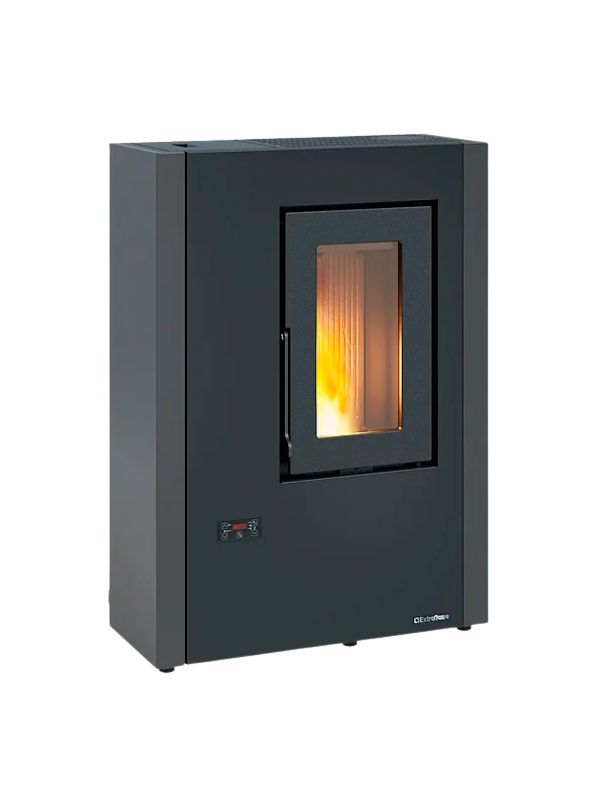 Poêle à granules étanche extra plat - EXTRAFLAME Luisella 5.0 Maxi 7 kW