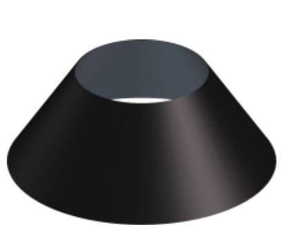 Collet pour solin Ø200mm - DW BLACK