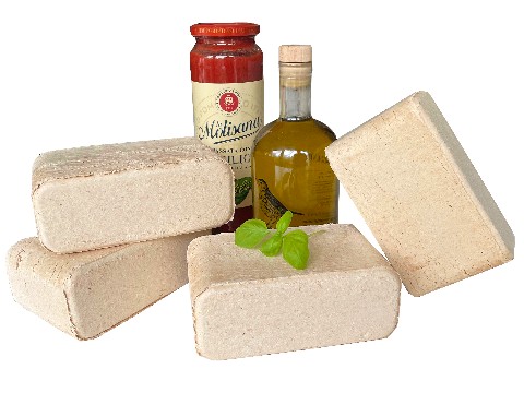 Briquettes de bois compressé — palette