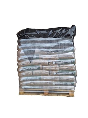 Granulés de bois Premium ECO BOIS ENERGIE - 3 palettes - 198 sacs 2970 kg