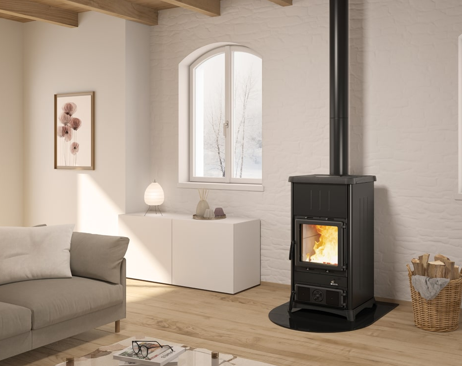 Poêle à bois raccordable - LA NORDICA Concita.16 Steel 11.8 kW