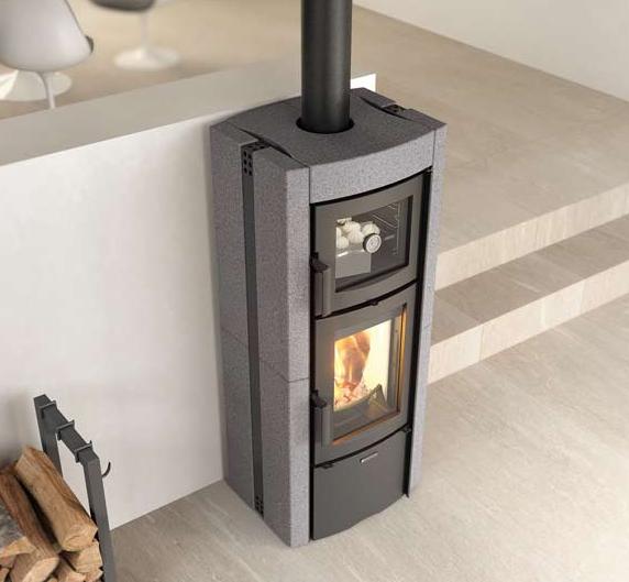 Poêle à bois avec four raccordable - LA NORDICA Ester Forno 5.0 8.2 kW