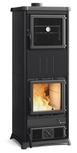 Poêle à bois avec four raccordable - LA NORDICA Nova Forno Steel.16 11.8 kW