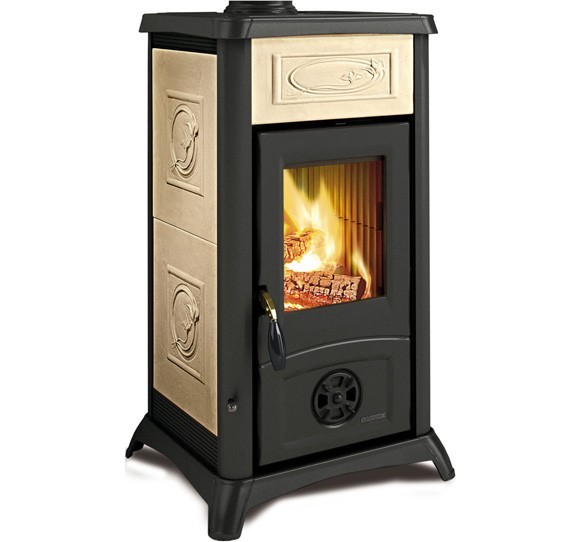 Poêle à bois en céramique - LA NORDICA Gemma Lean Ceramica 6 kW