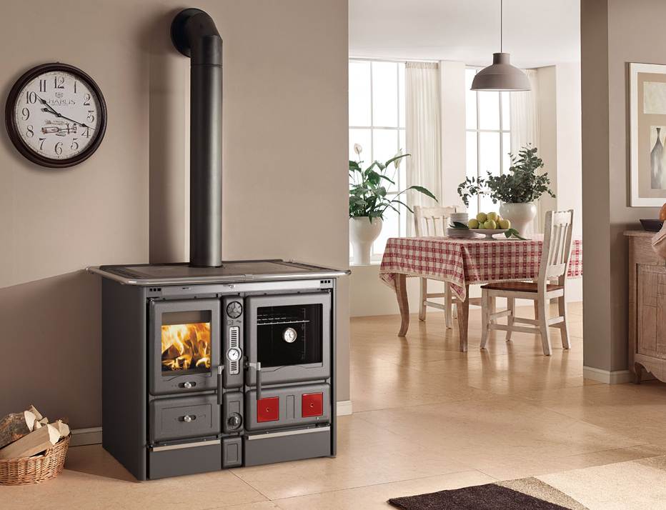Thermo cuisinière à bois raccordable - LA NORDICA TermoRosa XXL DSA.16 Steel 18.4 kW