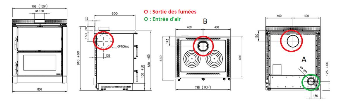 Cuisinière à bois raccordable - LA NORDICA Verona XXL.16 Maiolica 7 kW