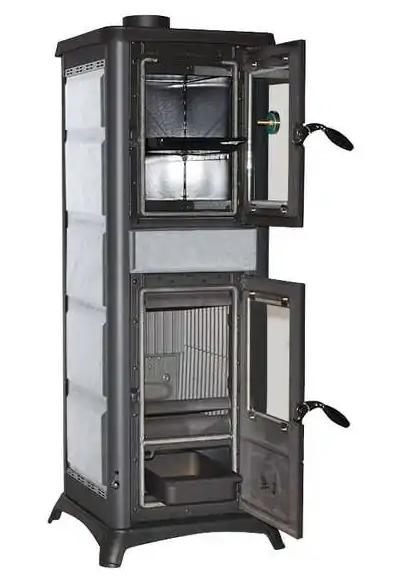 Poêle à bois avec four - LA NORDICA Gemma Forno.165 Pierre 7.3 kW