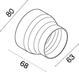 Adaptateur de canalisation pour poêles EVACALOR