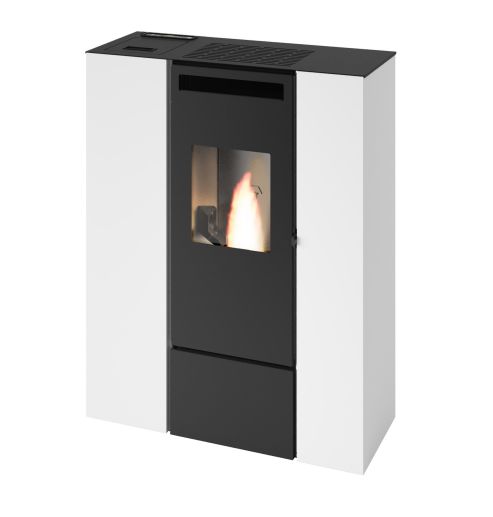 Poêle à granulés étanche slim canalisable - PUNTO FUOCO Olivia Can Up 9.9 kW