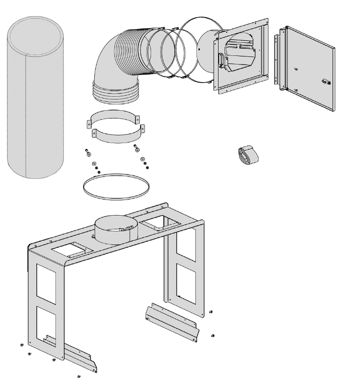 Trappe supérieure de chargement pour Comfort P70 Air et P70 Air Plus - EXTRAFLAME