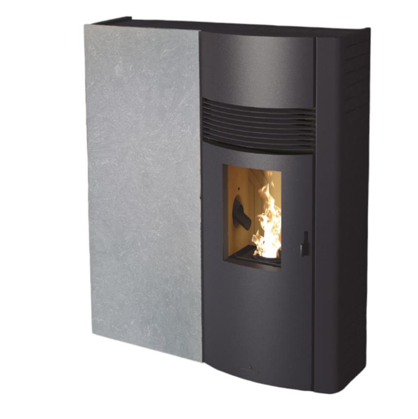 Poêle à granulés extra-plat option canalisable - BRONPI Adry 10 à 11 kW