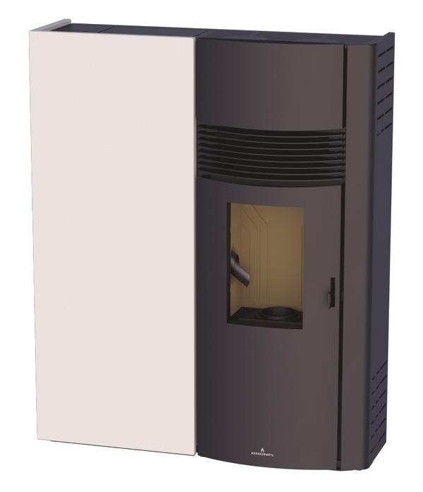 Poêle à granulés extra-plat option canalisable - BRONPI Adry 10 à 11 kW