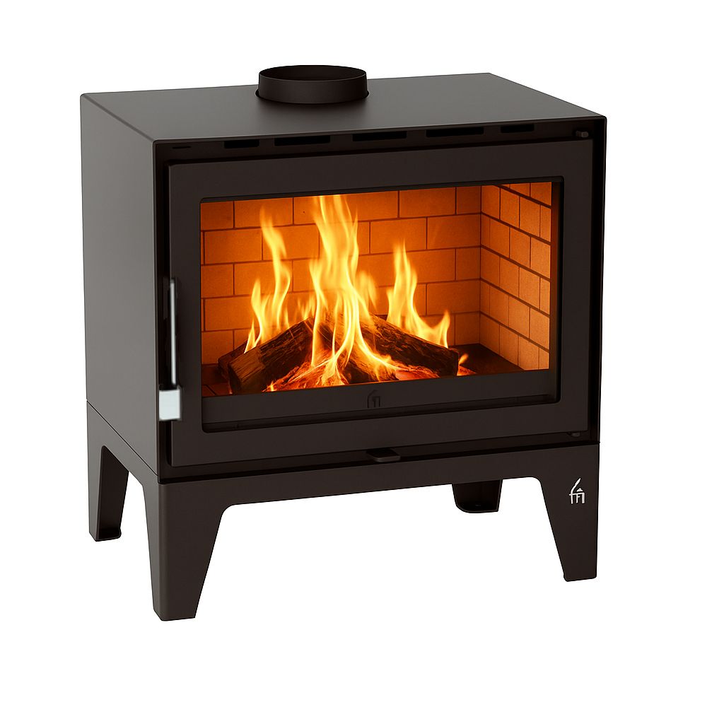 Poêle à bois fonte acier - FIREMATIC Boone 12.6 kW