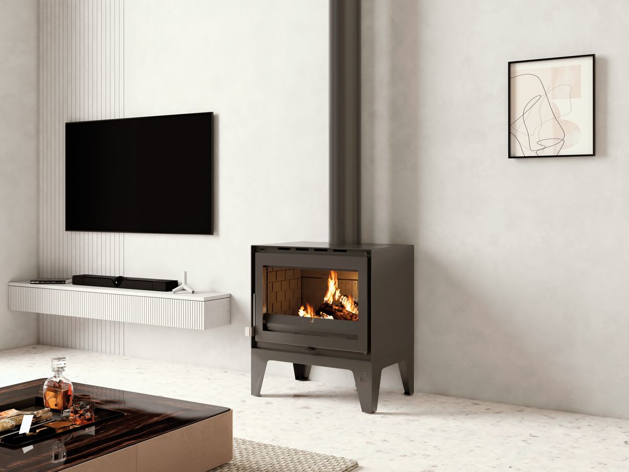 Poêle à bois fonte acier - FIREMATIC Boone 12.6 kW