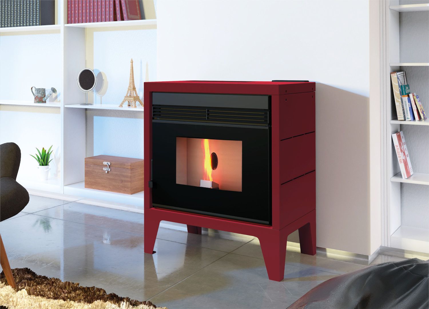 Poêle à granulés canalisable - FM CALEFACCION BP-170-K 9.9 kW