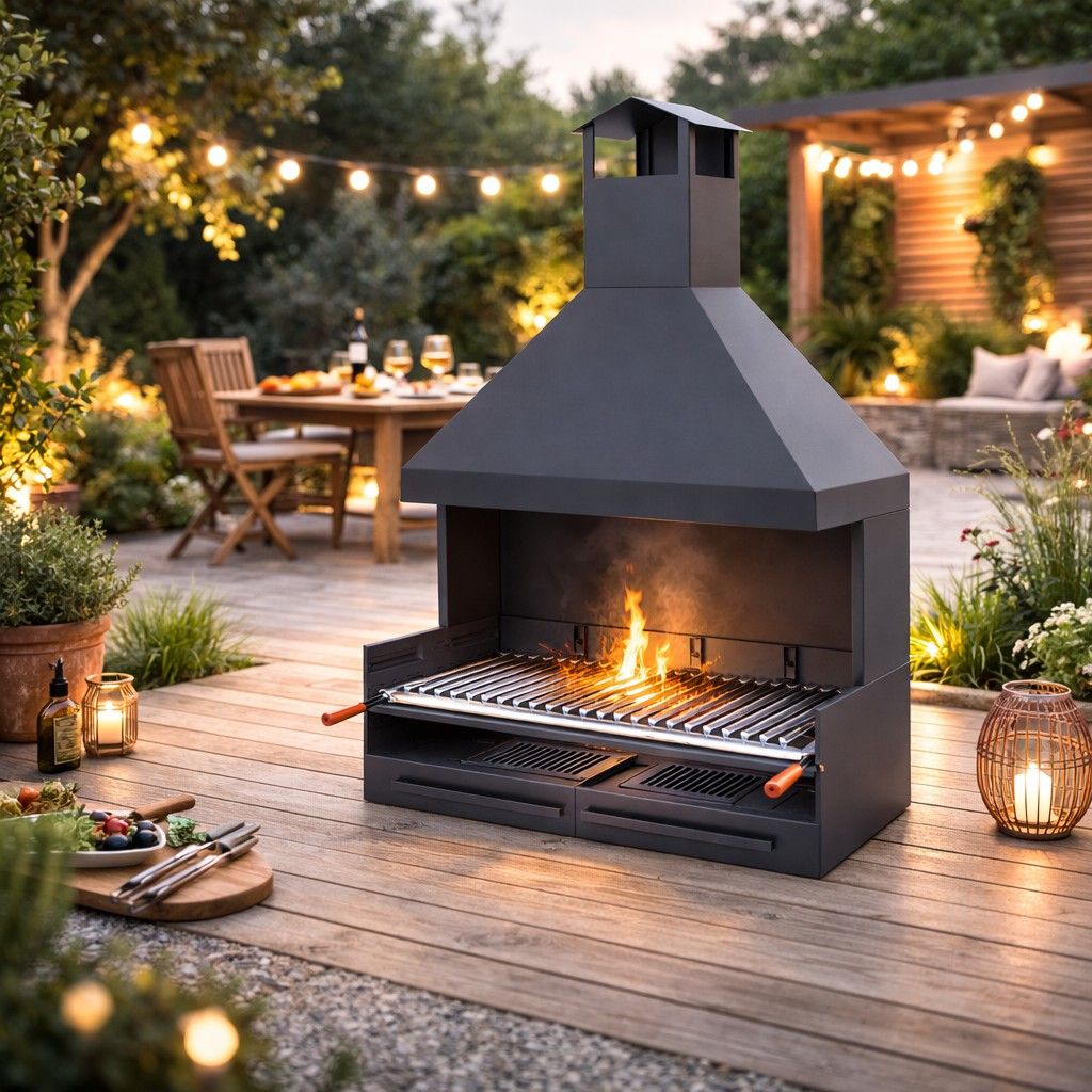 Barbecue bois/charbon - FM CALEFACCION - BV-102