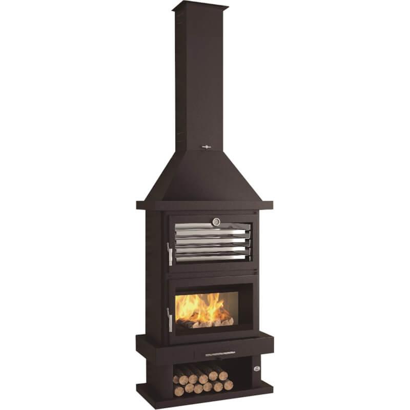 Poêle à bois cheminée avec four - FIREMATIC Lincoln 13.8 kW