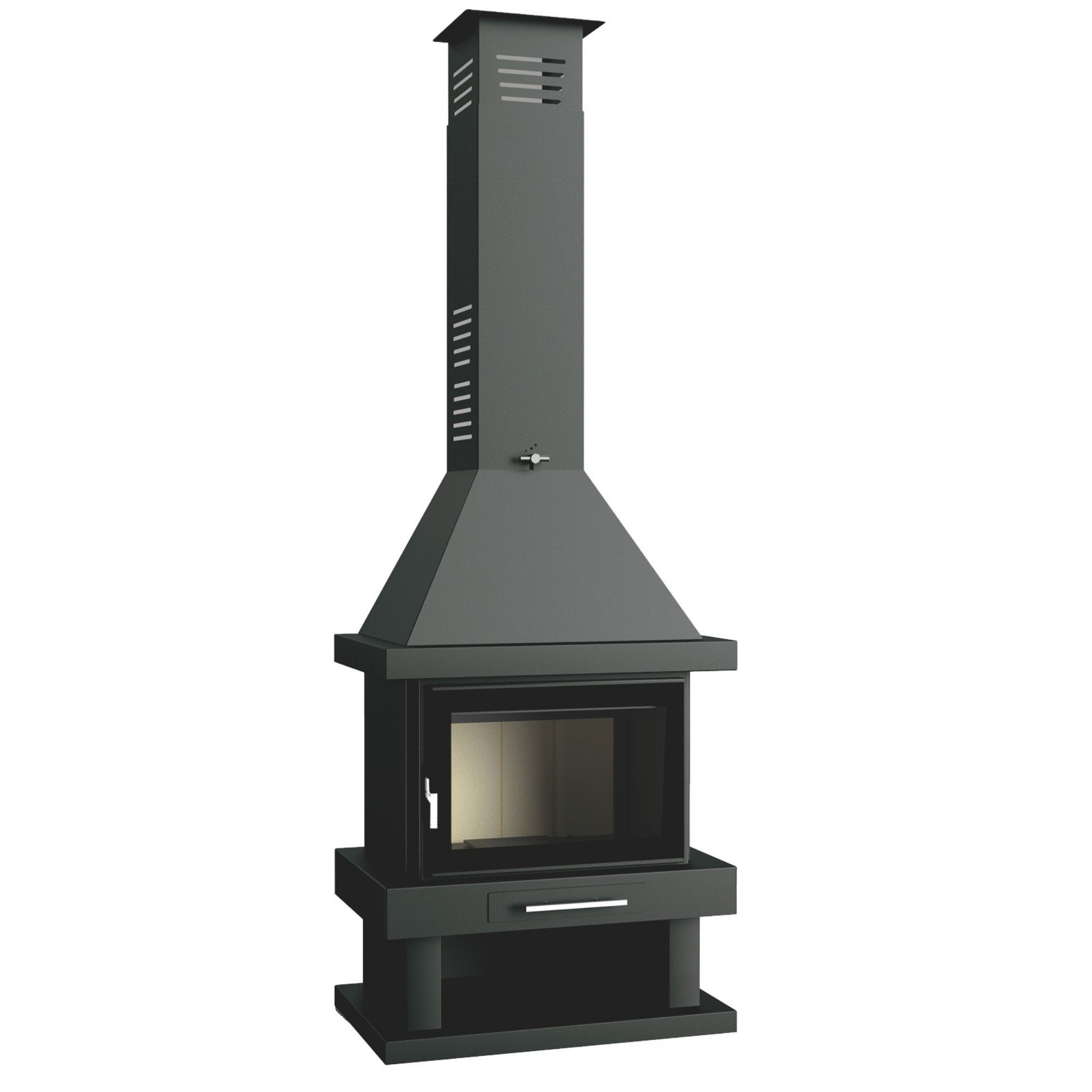 Poêle à bois cheminée - FIREMATIC Denton 13.8 kW