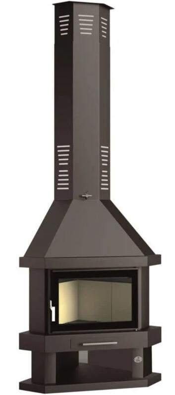 Poêle à bois cheminée d'angle - FIREMATIC Arizona 10.9 kW