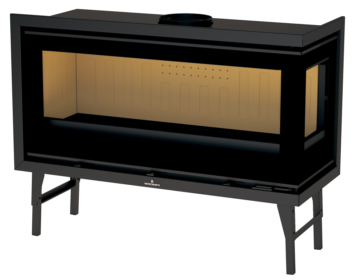 Insert à bois canalisable raccordable - BRONPI Cairo 110 ED 13 kW