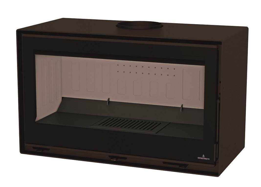 Poêle à bois raccordable sur pieds - BRONPI Cairo 90 Box 13 kW