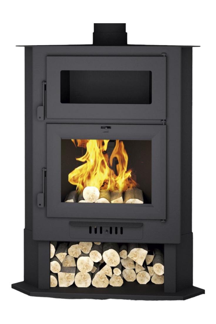 Poêle à bois d'angle avec four - FIREMATIC Memphis 11.2 kW