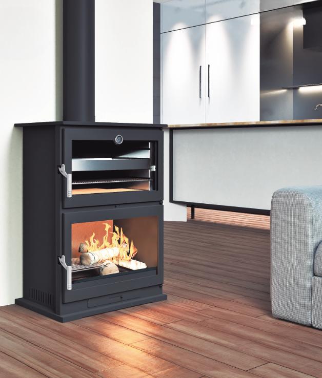 Poêle à bois avec four - FIREMATIC Dakota 10.9 kW