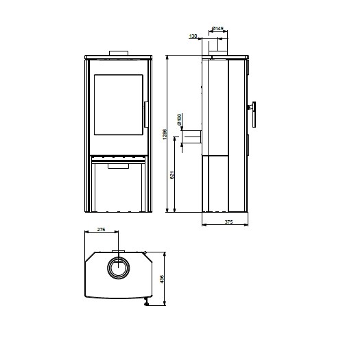 Poêle à bois Haas + Sohn VITORRE Serpentino 6 kW