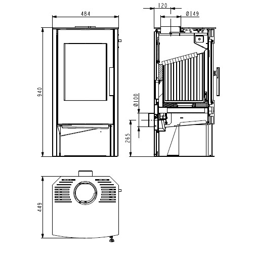 Poêle à bois Haas & Sohn ROSENHEIM easy 6 kW