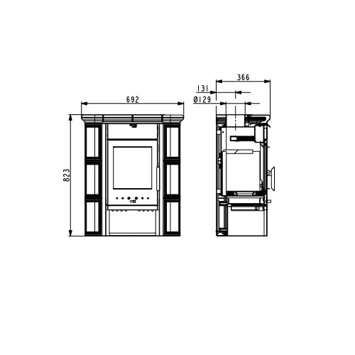 Poêle à bois Haas & Sohn TIROL C 6 kW