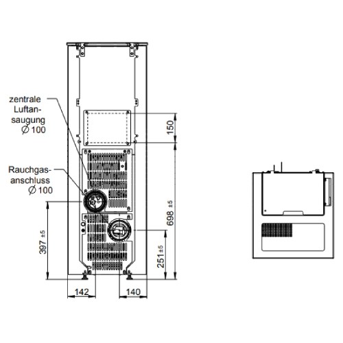 Poêle à granulés Wodtke family.nrg air+ 6/8 kW