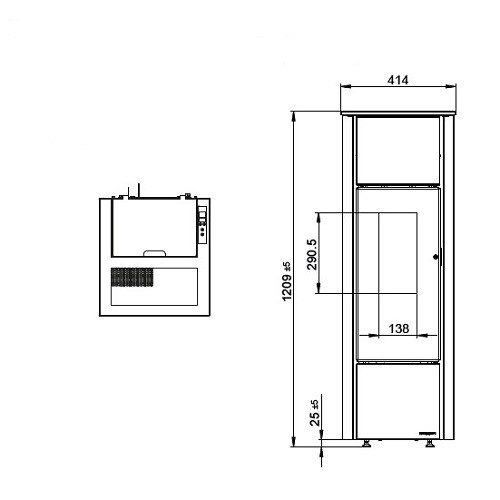 Poêle à granulés Wodtke family.nrg selection air+ 6/8 kW