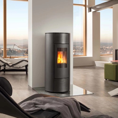 Poêle à granulés Wodtke soleo.nrg V12 air+ 6/8 kW