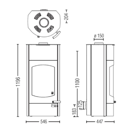 Poêle à bois Austroflamm Koko Xtra 2.0 | 6 kW