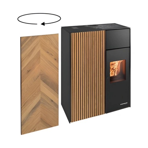 Poêle à granulés Haas und Sohn HSP 8 LUCCA-II RLU Fliptile 8,5 kW