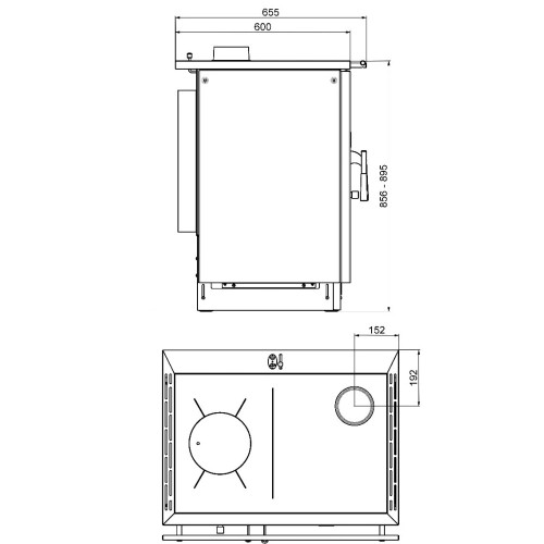 Cuisinière à bois Haas und Sohn HSH 81 | 7,4 kW