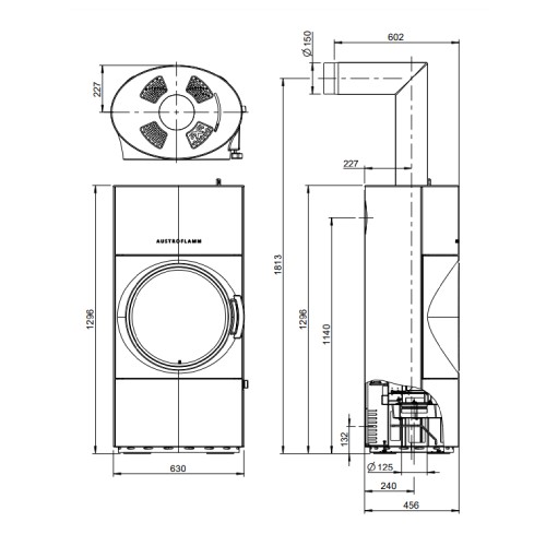 Poêle à bois Austroflamm Clou Xtra 2.0 | 8 kW