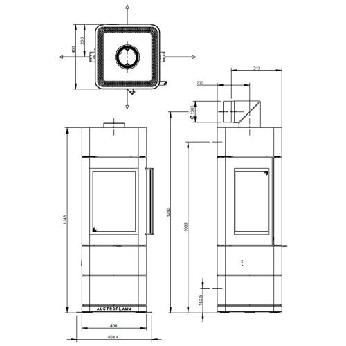 Poêle à bois Austroflamm Ivy 2.0 | 5 kW