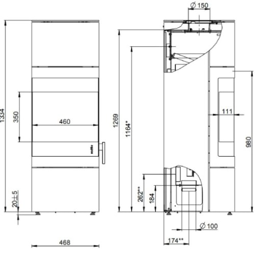 Poêle à bois Wodtke Stage F9 | 6 kW