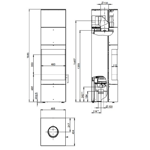 Poêle à bois Wodtke Stage FS14 | 6 kW