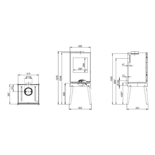 Poêle à bois Wodtke Yoko new edition 6 kW