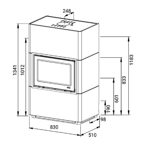 Poêle à bois Lotus Beto 470 | 6 kW