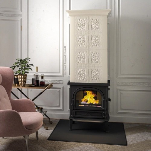 Poêle à bois Leda Antigua H 8 kW accumulateur de chaleur