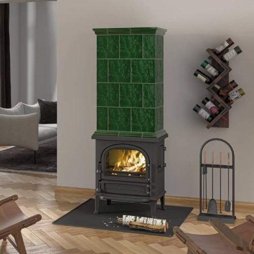 Poêle à bois Leda Antigua H 8 kW accumulateur de chaleur