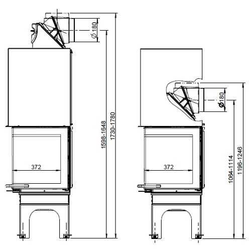 Insert bois Leda Kala H 8/9/10/11 kW