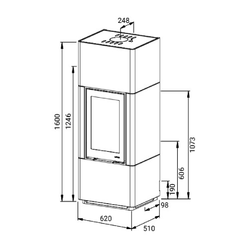 Poêle à bois Lotus Beto 700 | 6 kW